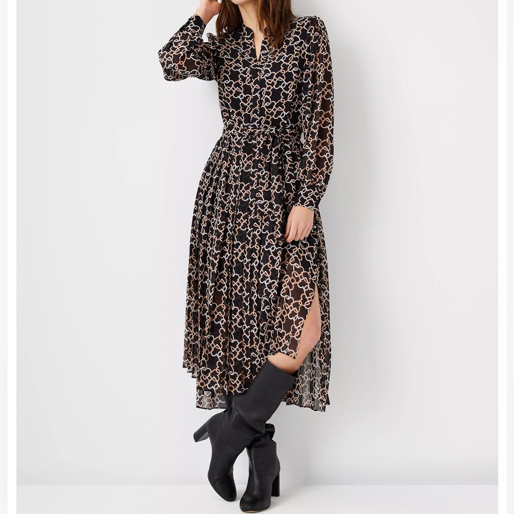 Ann Taylor Black and Tan Dress - XS